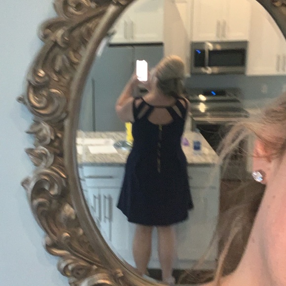 Betsy Johnson navy dress - Picture 3 of 5